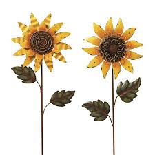 50% off sitewide sale · high quality, low prices Gerson 2185410ec Assorted Style Metal Sunflower Yard Stakes 44 Yellow Set Of 2 Walmart Canada