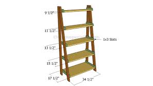 Crafted of 18mm manufactured wood planks, this bookcase strikes a tall, open silhouette. Woodwork Diy Ladder Shelf Plans Pdf Plans Bookshelves Diy Bookshelf Plans Diy Ladder Shelf