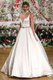 Maggie Sottero Pleated Satin Wedding Dress Spring 2018 Brides Countryweddings Wedding Dresses Wedding Dresses Satin Wedding Dresses 2018
