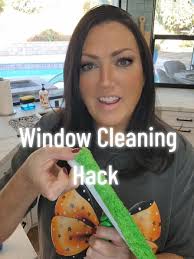 Window Cleaner Walking Away