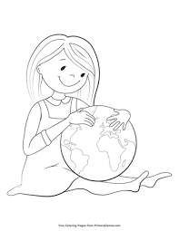You can use our amazing online tool to color and edit the following planet earth coloring pages. Girl Holding Planet Earth Coloring Page Free Printable Pdf From Primarygames