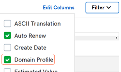 View Domains In My Preset Profile Domains Godaddy Help Us