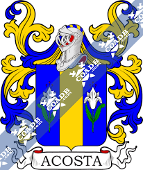 The most villanueva families were found in the usa in 1920. Acosta Family Crest Coat Of Arms And Name History Coadb Com Coat Of Arms Surname Histories Genealogy