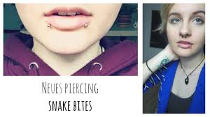 To get it, the piercer makes symmetrically two punctures of the lower lip from different sides. Neues Piercing Snake Bites Kathy Suntastic Youtube