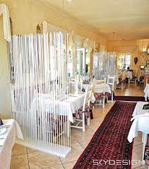 abtrennung restaurant raumtrenner ideen zimmer raumtrenner