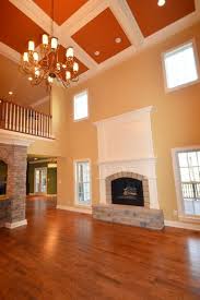 Check spelling or type a new query. 2 Story Great Room With Coffered Ceiling And Space Between Windows Great Rooms New Homes Building A House