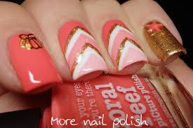 Voir plus d idées sur le thème ongles ongles chic onglerie. Coral And White Nail Art Ideas More Nail Polish