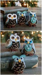 Eulen Aus Bockerl Basteln Weihnachten Basteln Herbst Und Bastelarbeiten