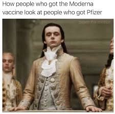 2020 has left us resorting to memes about big pharma. How People Who Got The Moderna Vaccine Look At People Who Got Pfizer Judgmental Volturi Know Your Meme
