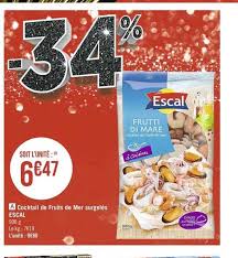 Offre Cocktail De Fruits De Mer Escal 30 De Reduction Immediate Chez E Leclerc
