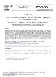 Private and private half brother of. Pdf Does Service Recovery Affect Customer Satisfaction A Study On Co Created Retail Industry