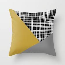 Mustard And Grey Throw Pillow Mix And Match Indoor Outdoor Pillow Mixing Throw Pillows Pillows
