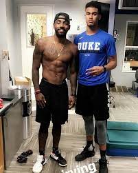 Cleveland cavaliers point guard kyrie irving was recently sidelined by a biceps injury. Kyrie Spreading The Duke Love Toocute Kyrie Basketball Players Nba Players