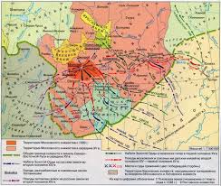 Karta Moskva Litva I Orda V 14 15 Vv Shkolnaya Istoriya