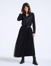 Check spelling or type a new query. Jupe Longue En Tulle Noir Femme From Ikks On 21 Buttons