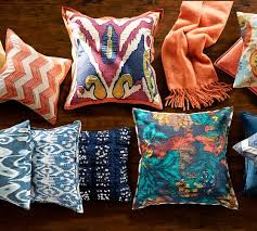 Rugsville kantha (hand stiched) multi ikat pillow cover made with great finesse by the artisans will add glamour to your living space. Pop Color Kantha Embroidered Decorative Pillow Cover Pottery Barn