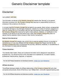 How to write a disclaimer for real estate. Sample Disclaimer Template Termsfeed