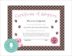 15 Adoption Certificate Templates Free Printable Word Pdf Pet Adoption Certificate Adoption Certificate Certificate Templates
