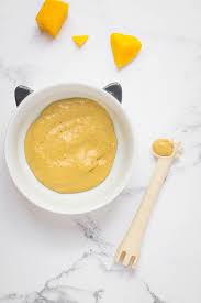 Mango Peanut Butter Baby Food Puree Happy Veggie Kitchen