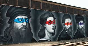 Teenage Mutant Ninja Turtles Painted As The Renaissance Painters They Were Named After Turtle Painting Renaissance Artists Art