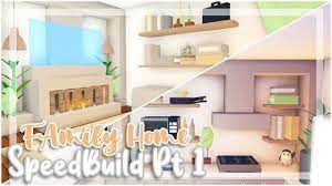 In this video i made a aesthetic family home living room speedbuild in the family home i made a 2 in one kitchen and dining table. Family Home Speedbuild Pt 1 Adopt Me Adopt Me Speedbuild Youtube