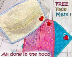 How to make embroidery for a face mask? Smartneedle Free Face Mask In The Hoop Applique Here Facebook