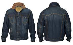 Sts Ranchwear Mens Jumper Denim Jacket Stonewashed Indigo Western The Western Company Denim Jacket Denim Jacket Men Mens Jumper