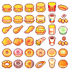Pin By Simply Aline On Pixel Art Pixel Art Food Anime Pixel Art Pixel Art Games