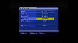 Şimdi size sunny marka receiver(uydu alıcısı) da turksat3a ya geçişi anlatıcam: Televizyon Uydusuna Nasil Kanal Eklerim Turksat Uydu Alicisina Frekans Ekleme