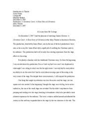Your main goal is to show whether or not the author provided reasonable arguments and facts for their main points. Critique 3 Introduction To Theatre Justin Doran Critique 3 Ta Miranda Herbert December 3 2007 Production Arcadia Lyndall Finley Wortham Theatre Course Hero