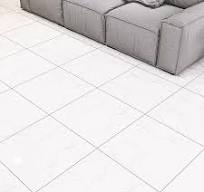 Full Body Glazed High Glossy Tile Flooring Carrara White Stone Porcelain  Tiles Marble Texture Bathroom Kitchen Interior Room