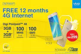 Here are the tables for the new postpaid plans. Vivo Y53 Rm299 1 Year Contract With Digi Store Express Putatan Facebook
