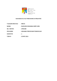 Rakyat malaysia sepatutnya lebih bertoleransi dalam isu abu chin peng. Mooc Isu Isu Pendidikan Di Malaysia