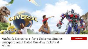 Hotels.com has been visited by 1m+ users in the past month 1 For 1 Universal Studios And Or Adventure Cove Waterpark Tickets With Maybank Cards Great Deals And Promotions In Singapore