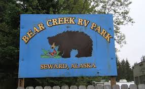 On the left side of that cabin there is a stream where salmon flows. Bear Creek Rv Park 4 Photos Seward Ak Roverpass