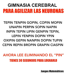 La agilidad mental es una característica exclusiva de los humanos y puede ser innata o puede adquirirse con la práctica constante, tengas la edad que tengas, siempre podrás mejorar tu agilidad. Pin De Natalia Andrea Montoya Castano En Adivinanzas Y Retos Mentales En 2020 Juegos Mentales Juegos Mentales Imagenes Gimnasia Cerebral