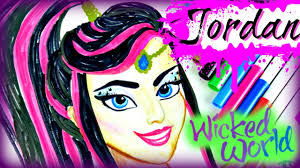Disney Descendants Wicked World Jordan Speed Drawing Youtube