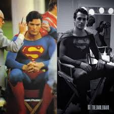 The latest trailer for zack snyder's justice league included footage of henry cavill's superman using his heat vision powers while sporting his black suit. Christopher Reeve Henry Cavill Original Suit Superman Superman Christopherreeve Henrycavill Dc Det Superman Christopher Reeve Henry Cavill