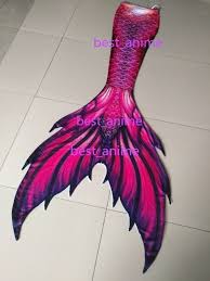 Package Include 1 Mermail Tial 1 Flippers Monofin Bikini Bra Top And Tail Is Made Of Clo Swimmable Mermaid Tail Purple Mermaid Tails Mermaid Tails For Kids