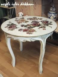 Neseli Isler Dukkani Yenilenen Sehpa Fiskos Masalari Boyanmis Mobilya Ahsap Isleri