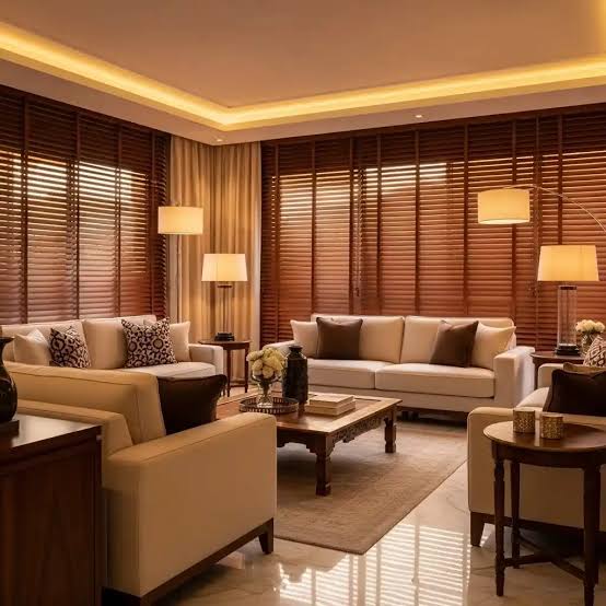 Wooden Venetian Curtains in Dubai | Natural Style and Practical Light Control