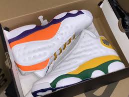 Air Jordan 13 Purple Black White 2020 New Air Jordan 13 Playground White Purple Green Orange In 2020 Jordans Jordan 13 Air Jordans