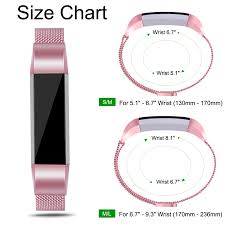 tobfit compatible for fitbit alta band 2 size milanese loop mesh smooth stainless steel full magnetic closure replacement band compatible for