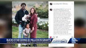 Jrue will miss an unspecified amount of the season to be with his wife during her recovery. Jrue Holiday Donates 1m To Community Businesses