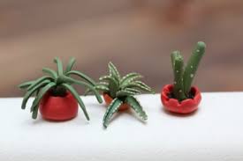 How to make miniature cactus / succulent plants with play dough подробнее. Create Miniature Cactus From Polymer Clay Tiny Succulents