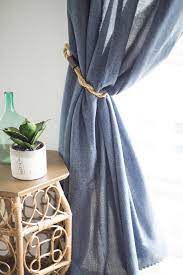 2 lbs set consists of 2 curtain panels and 2 tie backs only showcases plaids square design and stripped pattern 3 inch looped tab at the top for hanging lined for increased. 3 Curtain Tie Backs You Can Make From Hardware Store Materials Hgtv