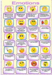 Synonyms for emotional in free thesaurus. Emotions Pictionary Esl Worksheet By Dhia