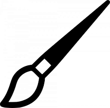 12 Brush Icon Png White Kuas Lukis Kuas Kartun