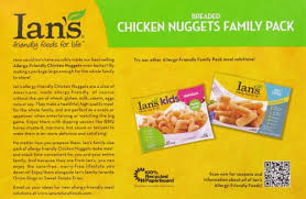 Fish sticks [whole pollock fillets, batter (water, yellow corn flour, corn starch, sea . Ian S Breaded Chicken Nuggests Family Pack 20 Oz Metro Market