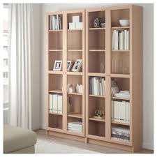 Billy Oxberg Combi Bibliotheque Vitrines Plaque Chene Blanchi Verre 160x30x202 Cm Ikea Idees Etageres Ikea Armoire Avec Portes Vitrees